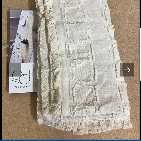 Project 62 Extended Table Runner Cream Color 14" x 72" NEW - Picture 3 of 12